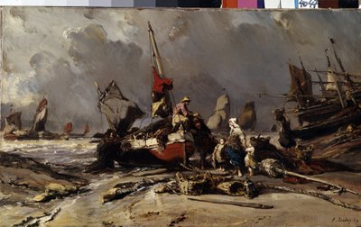 Dopo la tempesta da Louis Eugene Gabriel Isabey