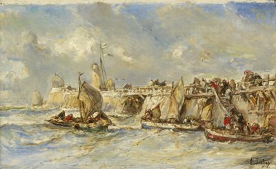 Molo sul Pontile da Eugene Isabey