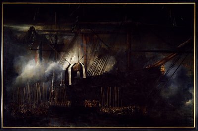 Ritorno delle ceneri e trasbordo dei resti di Napoleone I a bordo della Belle Poule il 15 ottobre da Louis Eugene Gabriel Isabey