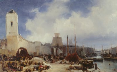 Il porto di Dunkerque, 1831 da Eugene Isabey