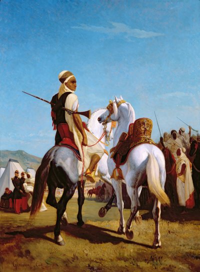 Il cavallo di Gaada, o Il cavallo della sottomissione, 1864 da Louis Eugene Ginain