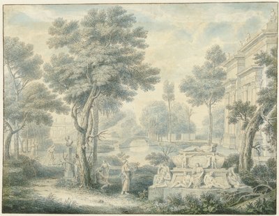 Paesaggio arcadico con tomba da Louis Fabritius Dubourg