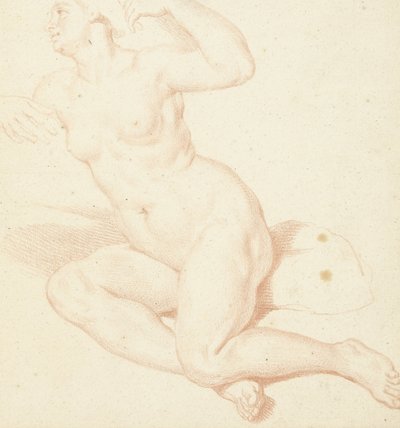 Studio di un nudo femminile seduto da Louis Fabritius Dubourg