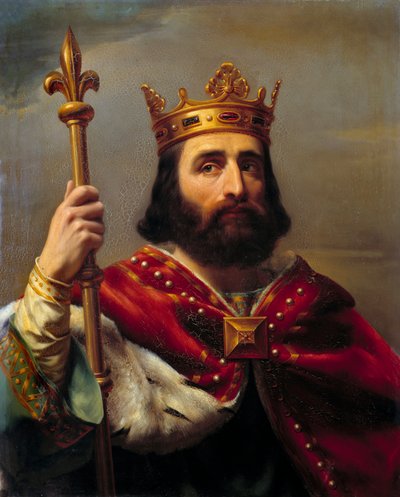 Ritratto di Pipino III detto Pipino il Breve da Louis Félix Amiel