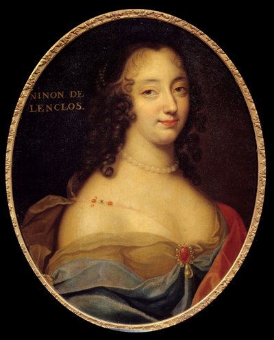 Ritratto della scrittrice francese Anne "Ninon" de l