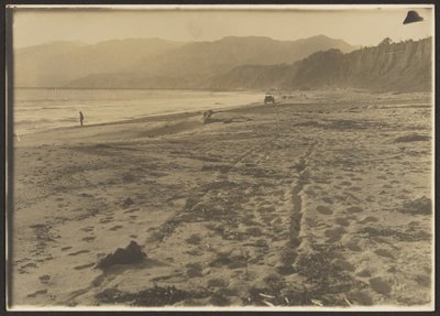 [Costa con figure e auto] da Louis Fleckenstein