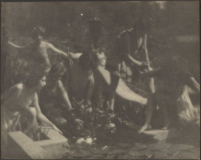 [Ballerini in posa ai bordi di uno stagno]. da Louis Fleckenstein