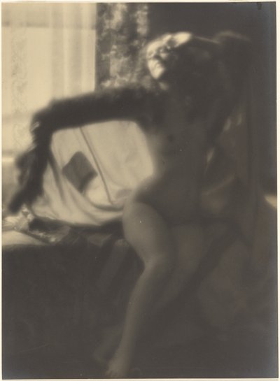 [Nudo femminile seduto sul letto] da Louis Fleckenstein