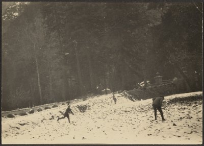 [Figure nella neve] da Louis Fleckenstein