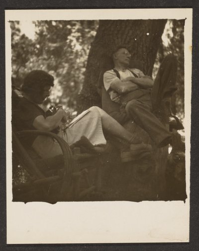 [Florence e il marito nel bosco] da Louis Fleckenstein