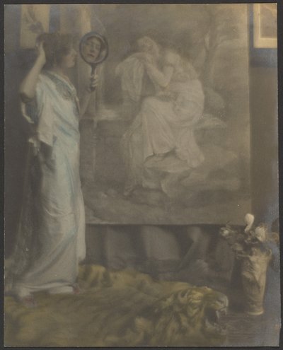 [Firenze con specchio a mano e pittura] da Louis Fleckenstein