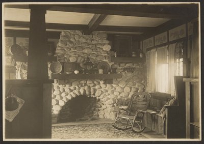Soggiorno, Oak Lodge da Louis Fleckenstein