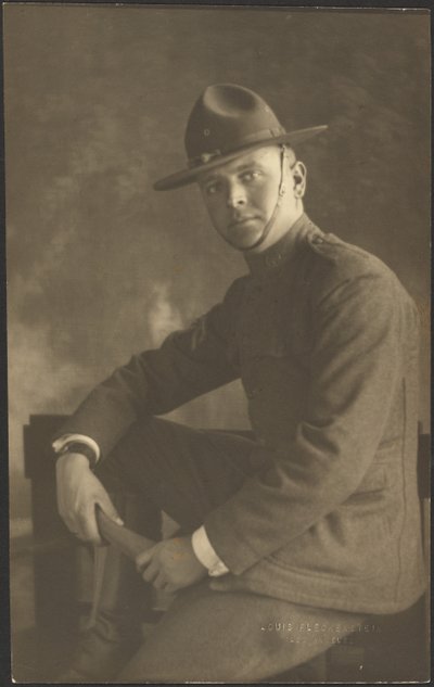[Ritratto di un giovane in uniforme]. da Louis Fleckenstein