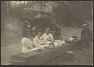 [Scena di picnic lungo la strada] da Louis Fleckenstein