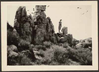 [Donna in piedi sulle rocce] da Louis Fleckenstein