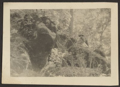[Donna sulle rocce nel bosco] da Louis Fleckenstein