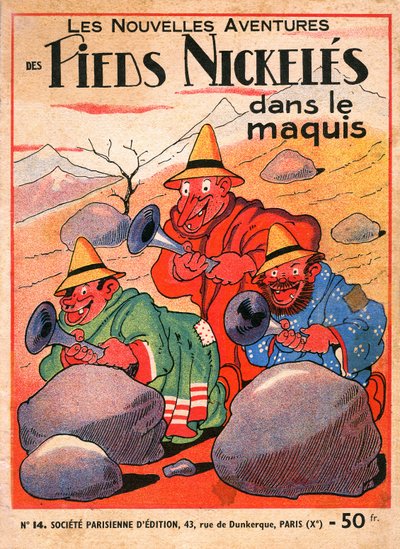 Copertina di un album di fumetti di Louis Forton: Les Pieds Nickeles dans le maquis da Louis Forton