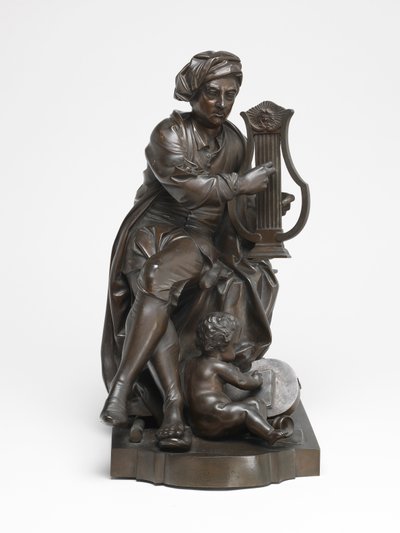 Georg Friedrich Händel come Apollo da Louis Francois (after) Roubiliac