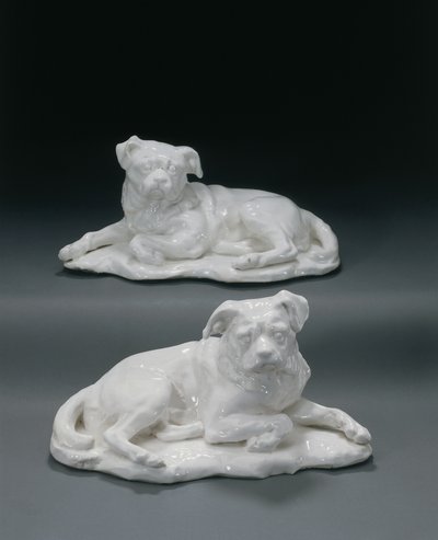 Due modelli di Chelsea del cane di Hogarth 