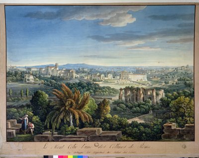 Veduta del colle Celio, Roma da Louis Francois Cassas