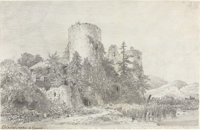 Vista del Castello di Saconnex da Louis Francois Cassas