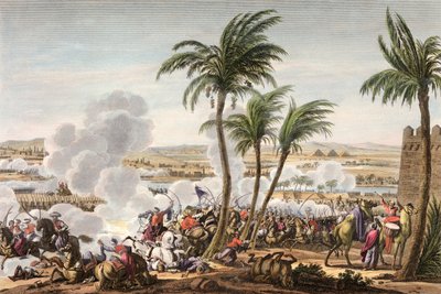 La battaglia delle Piramidi, Egitto, 3 Termidoro, Anno 6, 21 luglio 1798 da Louis Francois Couche