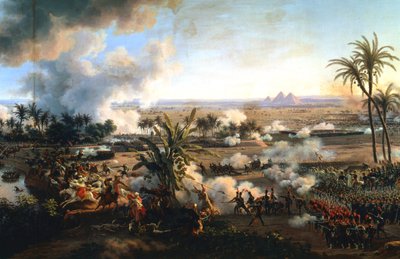 La battaglia delle piramidi, 21 luglio 1798, fine XVIII-inizio XIX secolo da Louis Francois Lejeune