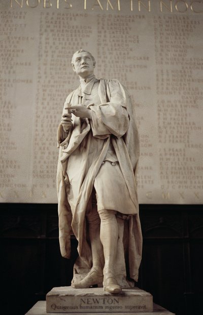 Sir Isaac Newton (1642-1727) (marmo) da Louis Francois Roubillac
