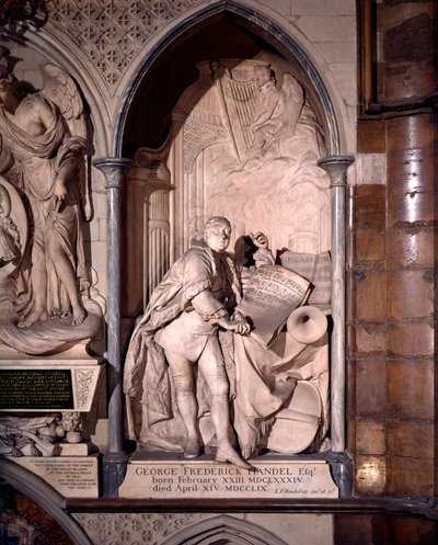 Monumento a George Frederic Handel, Abbazia di Westminster da Louis Francois Roubilliac