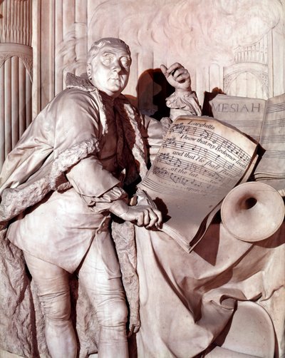 Monumento a George Frederic Handel, Abbazia di Westminster da Louis Francois Roubilliac