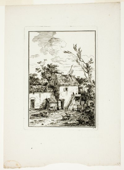 Paesaggio verticale da Louis Gabriel Moreau