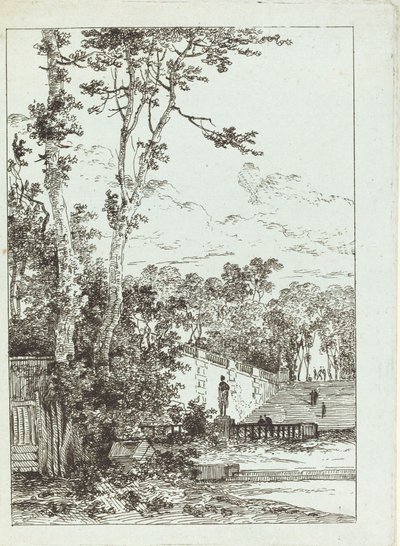Parco abbandonato da Louis Gabriel Moreau the Elder