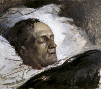 Testa di un uomo giustiziato (Remy Bomal). 1870-80 (olio su tela) da Louis Galue