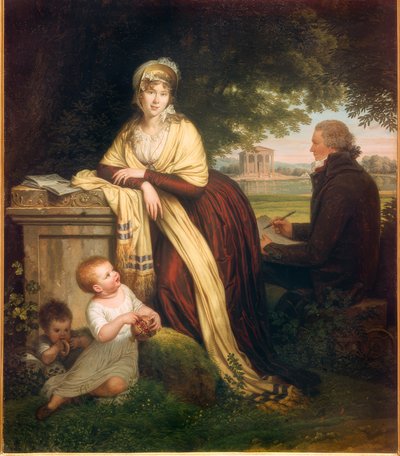 Louis Gauffier, Autoritratto con moglie e figli da Louis Gauffier