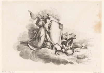 Cartouche con armi da Louis Germain