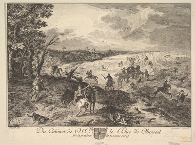 Rapina su una strada dopo un dipinto nella collezione del Duca di Choiseul da Louis Germain