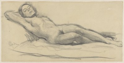 Nudo femminile sdraiato da Louis Goudman
