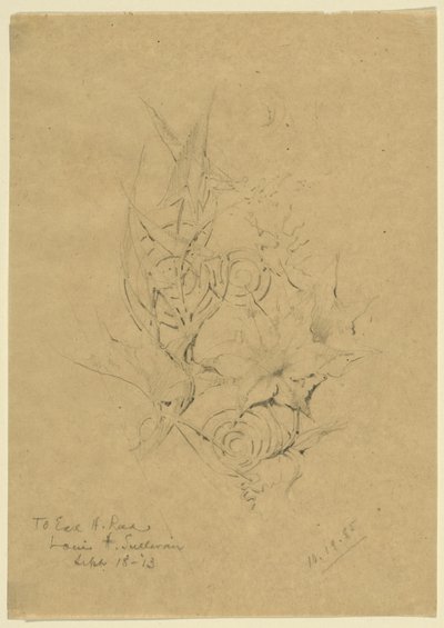 Studio della forma delle piante da Louis H. Sullivan