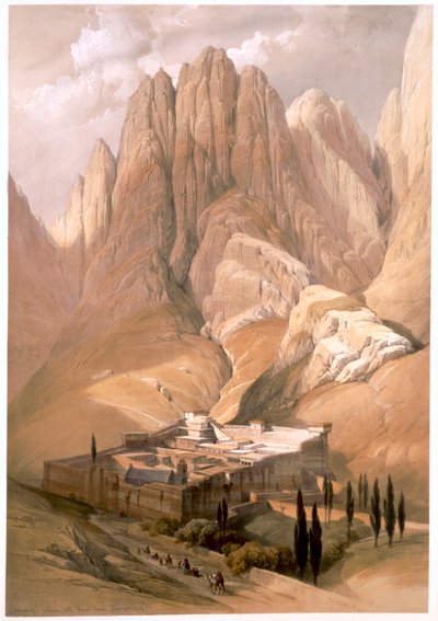 Convento di Santa Caterina con il Monte Horeb, 19 febbraio 1839, 1849 da Louis Haghe