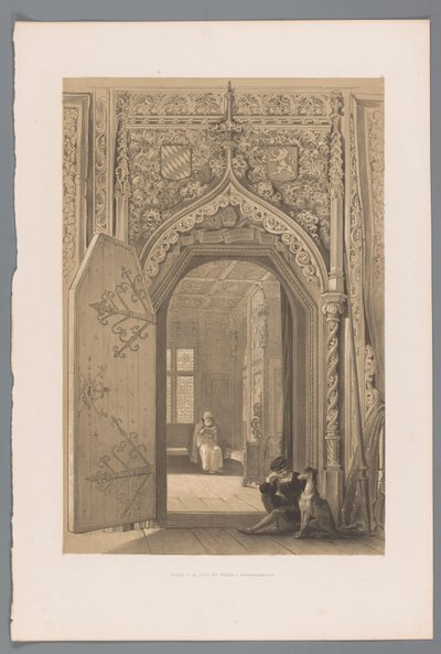 Porta verso la stanza principesca a Hohensalzburg da Louis Haghe