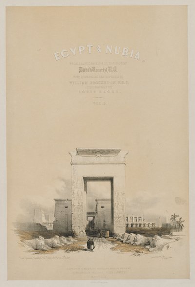 Egitto e Nubia: Frontespizio Volume V da Louis Haghe