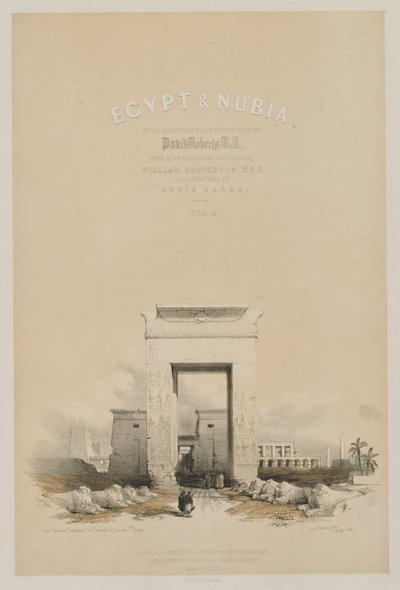 Egitto e Nubia: Frontespizio Volume V, 1849 da Louis Haghe
