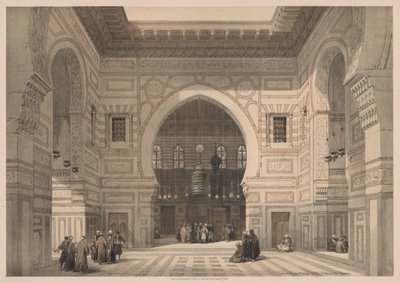 Egitto e Nubia: Volume III - N. 36, Interno della Moschea del Sultano El Ghoree da Louis Haghe