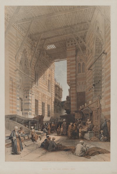Bazar dei Mercanti di Seta, Cairo da Louis Haghe