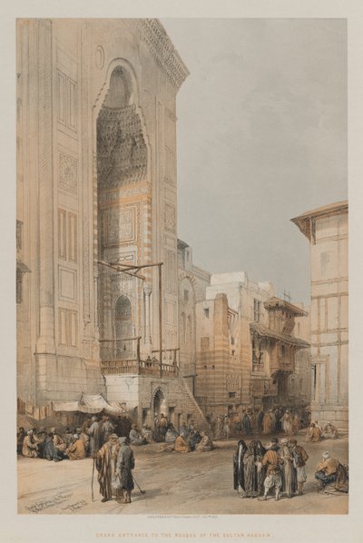 Grande Ingresso alla Moschea del Sultano Hassan da Louis Haghe