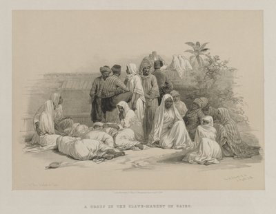 Egitto e Nubia, Volume III: Nel Mercato degli Schiavi al Cairo da Louis Haghe