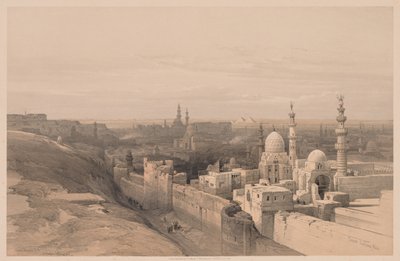 Egitto e Nubia: Volume III - N. 26, Il Cairo, Guardando a Ovest da Louis Haghe