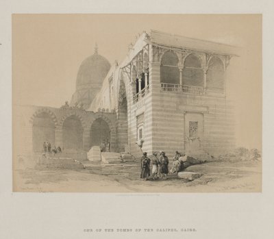 Egitto e Nubia, Volume III: Una delle tombe dei Califfi, Il Cairo, 1848 da Louis Haghe