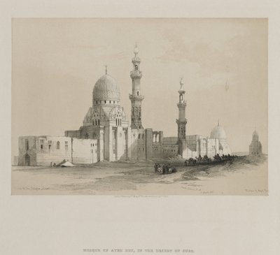 Egitto e Nubia, Volume III: Tombe dei Califfi-Cairo. Moschea di Ayed Bey, 1849 da Louis Haghe