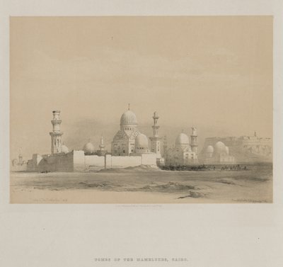 Egitto e Nubia, Volume III: Tombe dei Memlooks, Cairo, 1849 da Louis Haghe